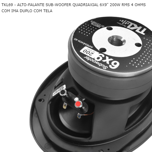 ALTO-FALANTE SUB-WOOFER QUADRIAXIAL 6X9