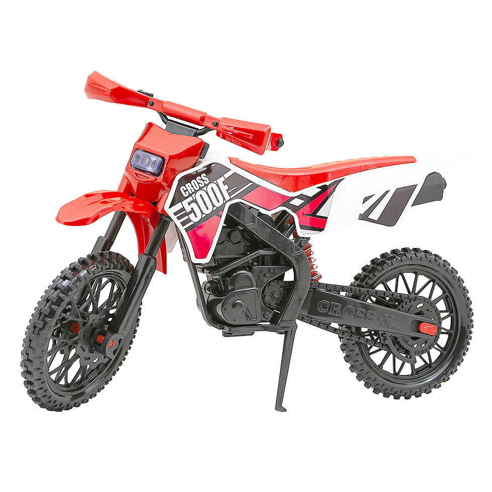 Moto Cross Brinquedo Realista Grande De 37cm Com Amortecedor e Peças Detalhistas - Certificado Inmetro