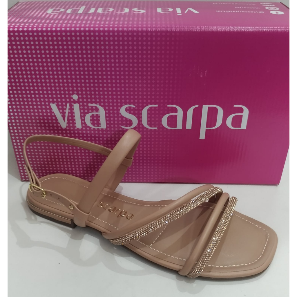 Sandalia via best sale scarpa rasteira