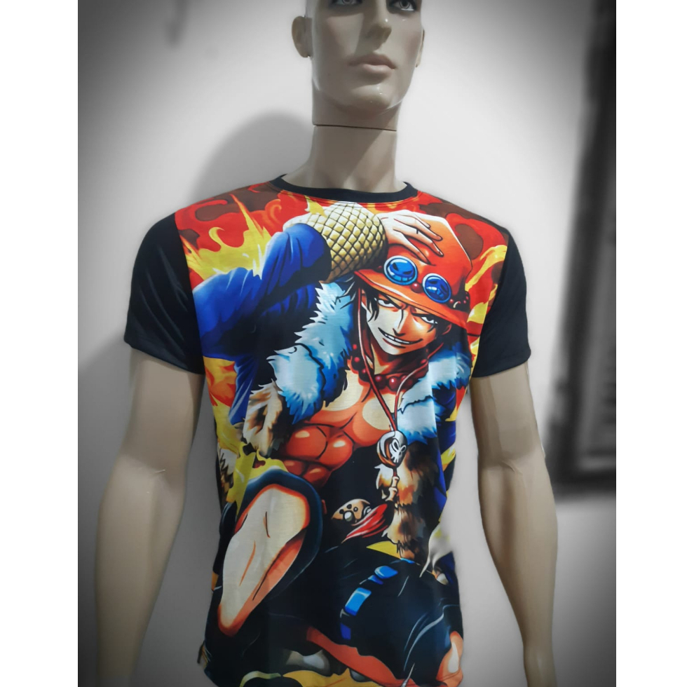 Camisa Camiseta Estampada Full 3d One Piece Monkey D. Luffy