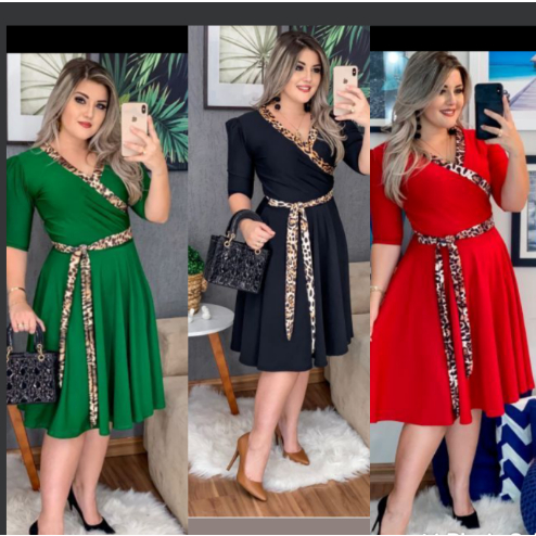 Vestidos Longo Luxo Com Babado Feminino De Festa - Feira da Madrugada SP