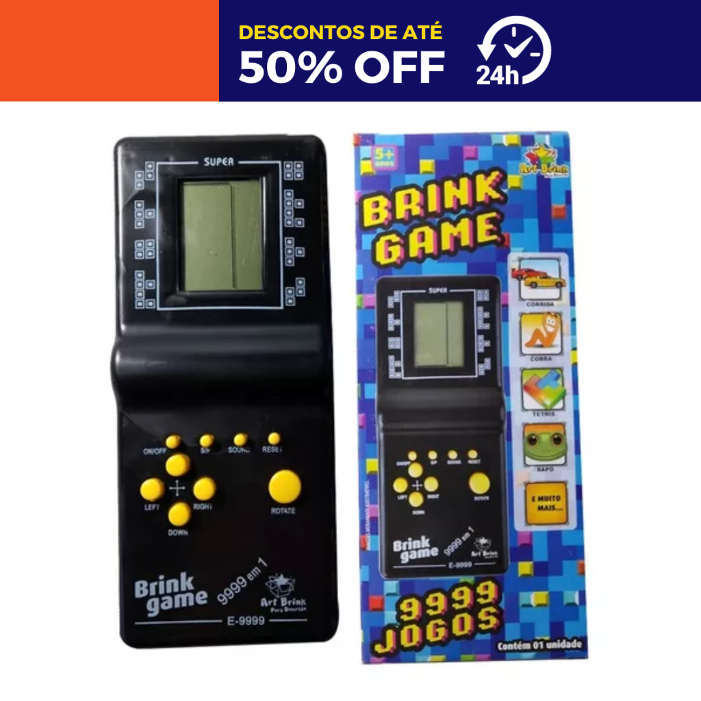 Mini Game Brink Game portátil Jogos antigos retro 9999 in 1 - DaiCommerce