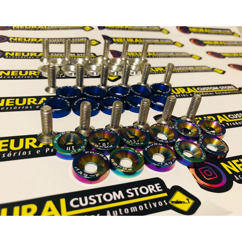 Arruelas para placas e motores de carro