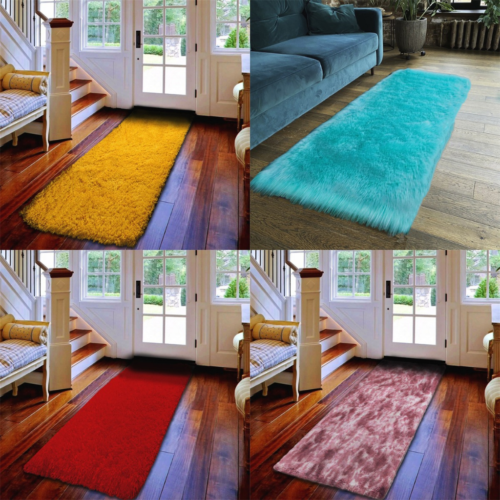 Tapete Passadeira Para Corredor Grande 2,00x0,60 Felpuda Confortável Luxo Antialérgico