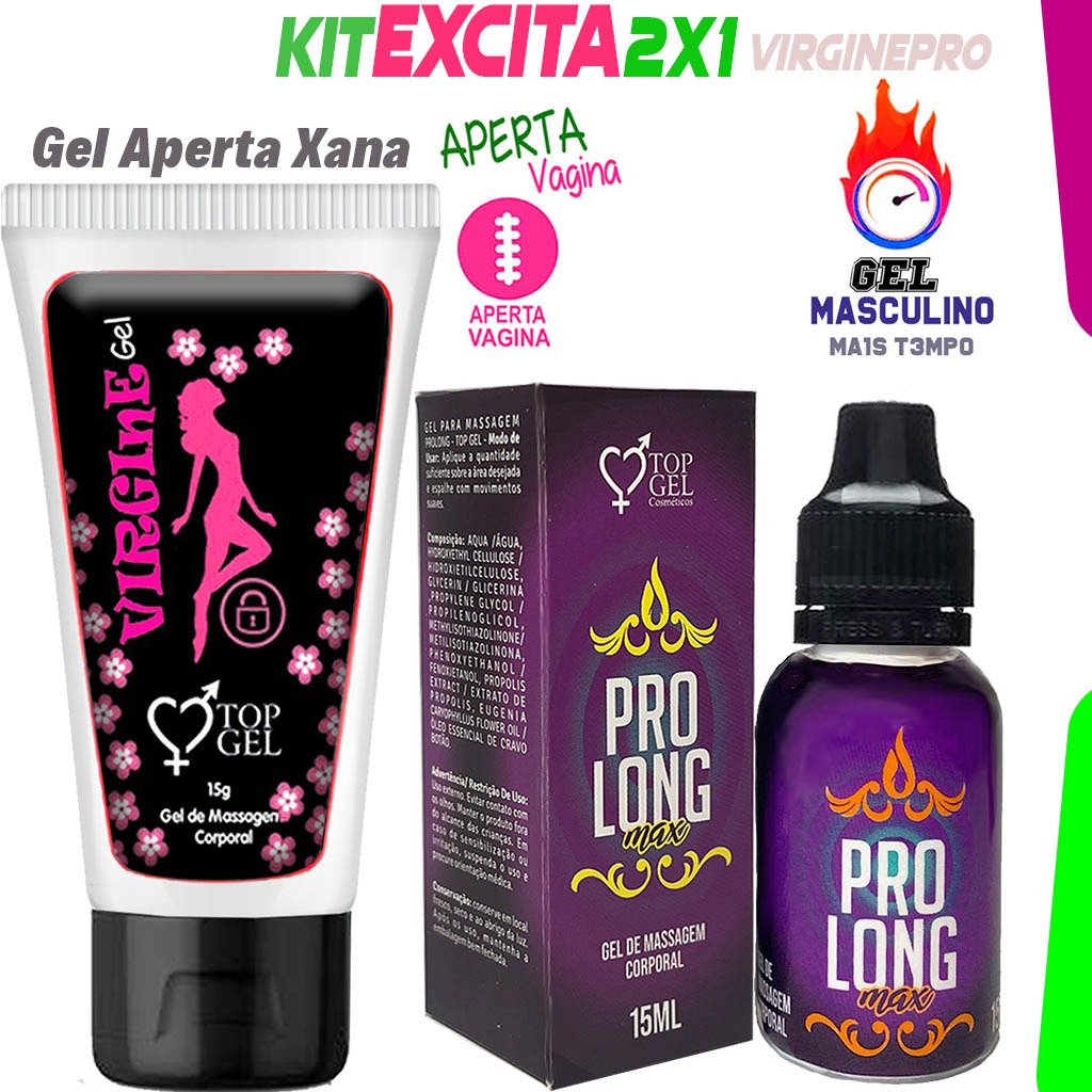 Kit Sex Shop Lubrificante intimo Virgine + Prolong sexy Gel Masculino e  Feminino Produtos eróticos | Shopee Brasil