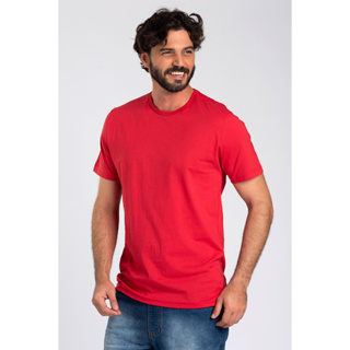 Camisa Masculina - Longline Básica - Vermelha - DAZE MODAS