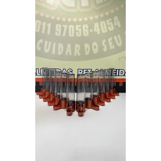 Kit c/ 12 Bebedouro Fumê Base Cobre 30ml - Malha fina