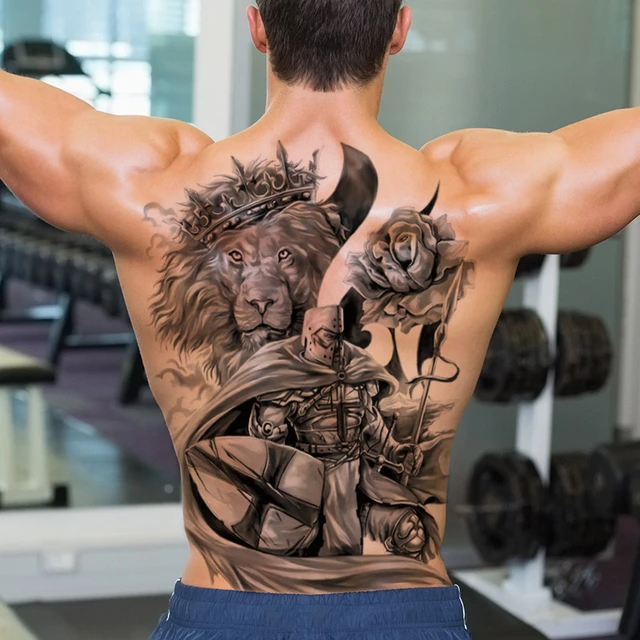 Tatuagem temporária COSTAS INTEIRA falsa a Prova D'água Tattoo