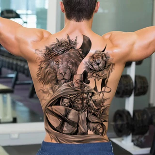 Tatuagem temporária COSTAS INTEIRA falsa a Prova D'água Tattoo