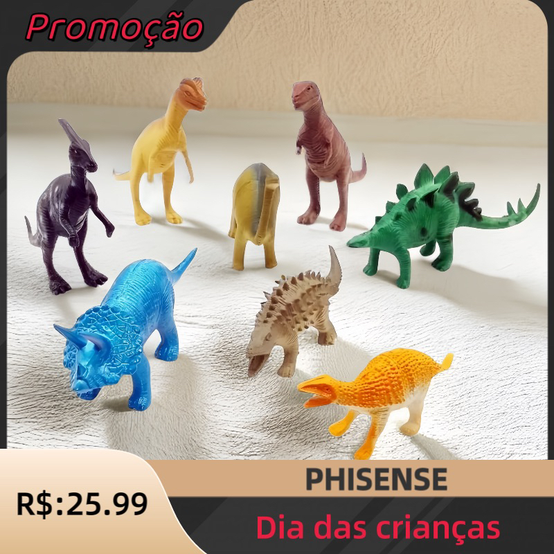 Dinossauro Colorido Movido A Corda De Brinquedo Infantil