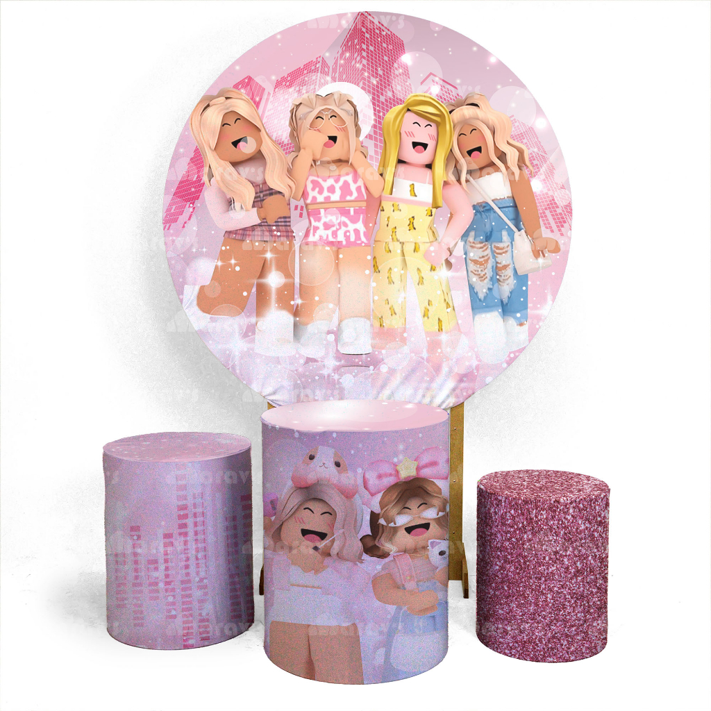Kit Display De Mesa Festa Infantil Roblox Feminino
