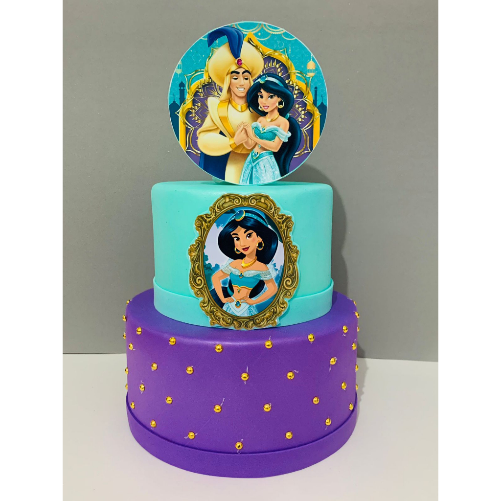 Bolo Fake Falso Para Festa Tema Princesa Jasmine em Promoção na Americanas