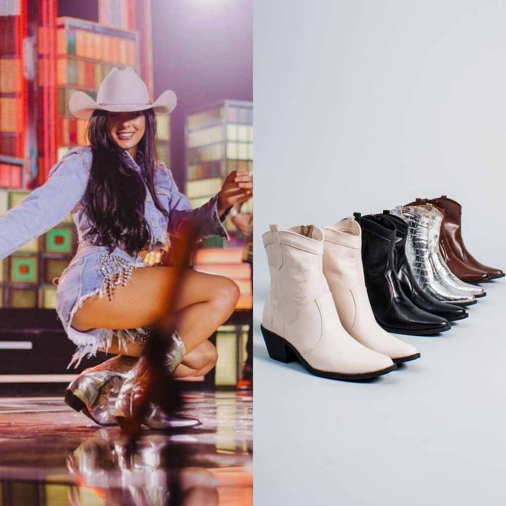 Bota Texana Ana Castela Western Country Moda Leve - Escorrega o Preço