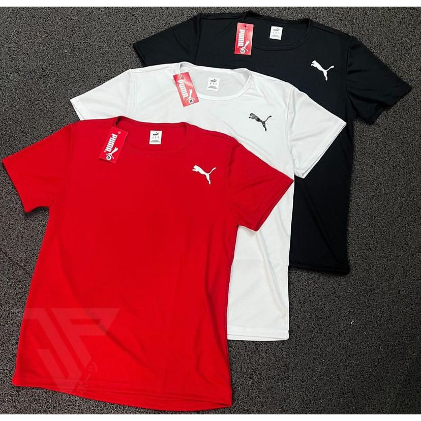 Kit 3 Camisetas Puma masculina dri-fit Esportiva Futebol Academia Casual