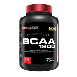 BCAA 1800 - Frasco com 450 Cápsulas - Rápida absorção - Bodybuilders