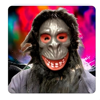 Mascara macaco chimpanzé com pelos latex Halloween carnaval em Promoção na  Americanas