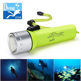 Lanterna De Mergulho Led 60m À Prova D 