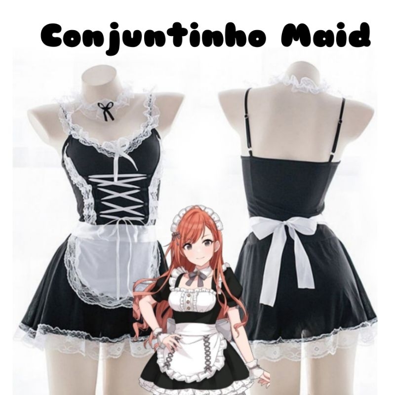 Hot Girl Anime Maid Cosplay Clothes Kawaii Lolita Sexy Lingerie Vestido  Mulher Garçonete Festa Palco Fantasias Japonesa Café Roupa