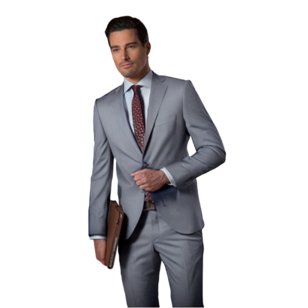 Terno Completo Masculino Cinza Médio Granito Blazer + Calça + Lançamento 2023
