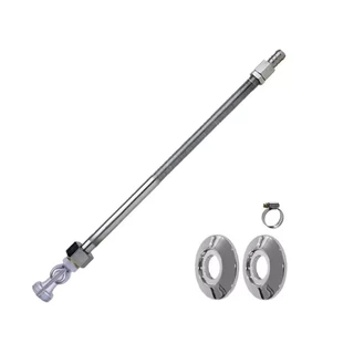 Atravessador De Gás P/ Parede Ate 22cm Iron + Registro 1/2