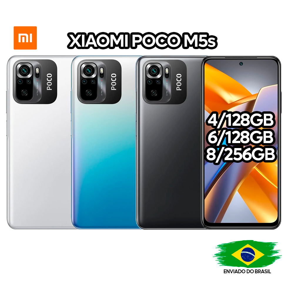 Celular Xiaomi POCO M5s NFC 256/8GB 128/6GB 128/4GB Ram - Versão Global