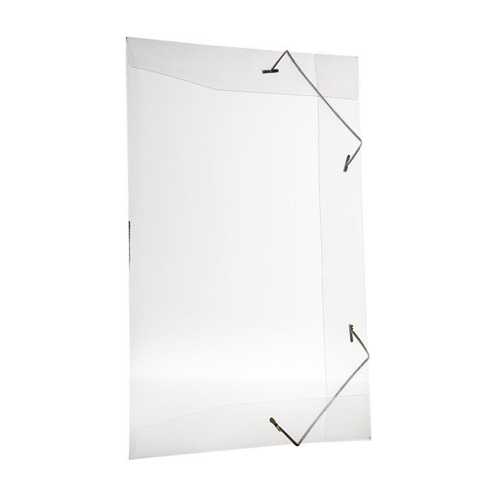 Pasta Aba Elástico Ofício Line Cristal e Fumê Fina Dello