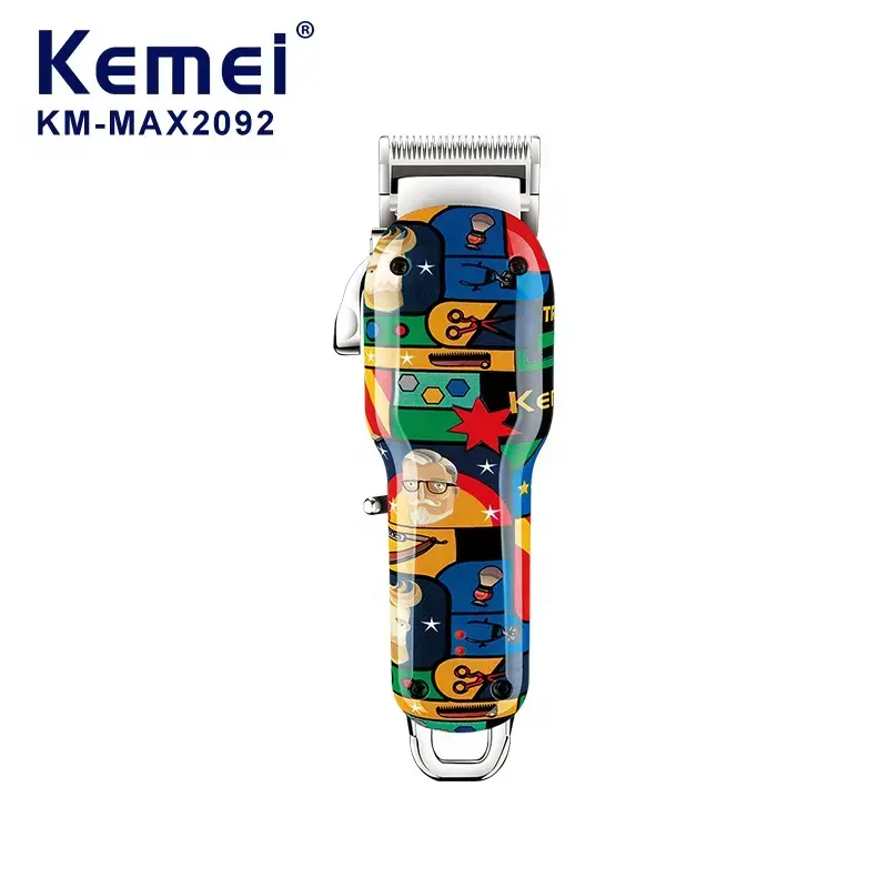 Maquina de Cortar Cabelo Kemei Max-2092 Profissional Grafites