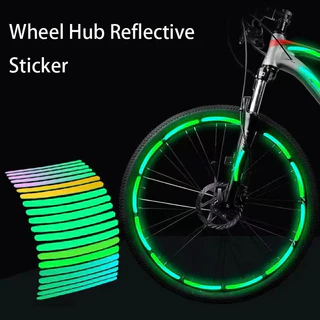 Cubo Do Carro Adesivo Reflexivo Fita Traseira, Tiras Decorativas Para Bicicleta, Pneu De Motocicleta, 20pcs