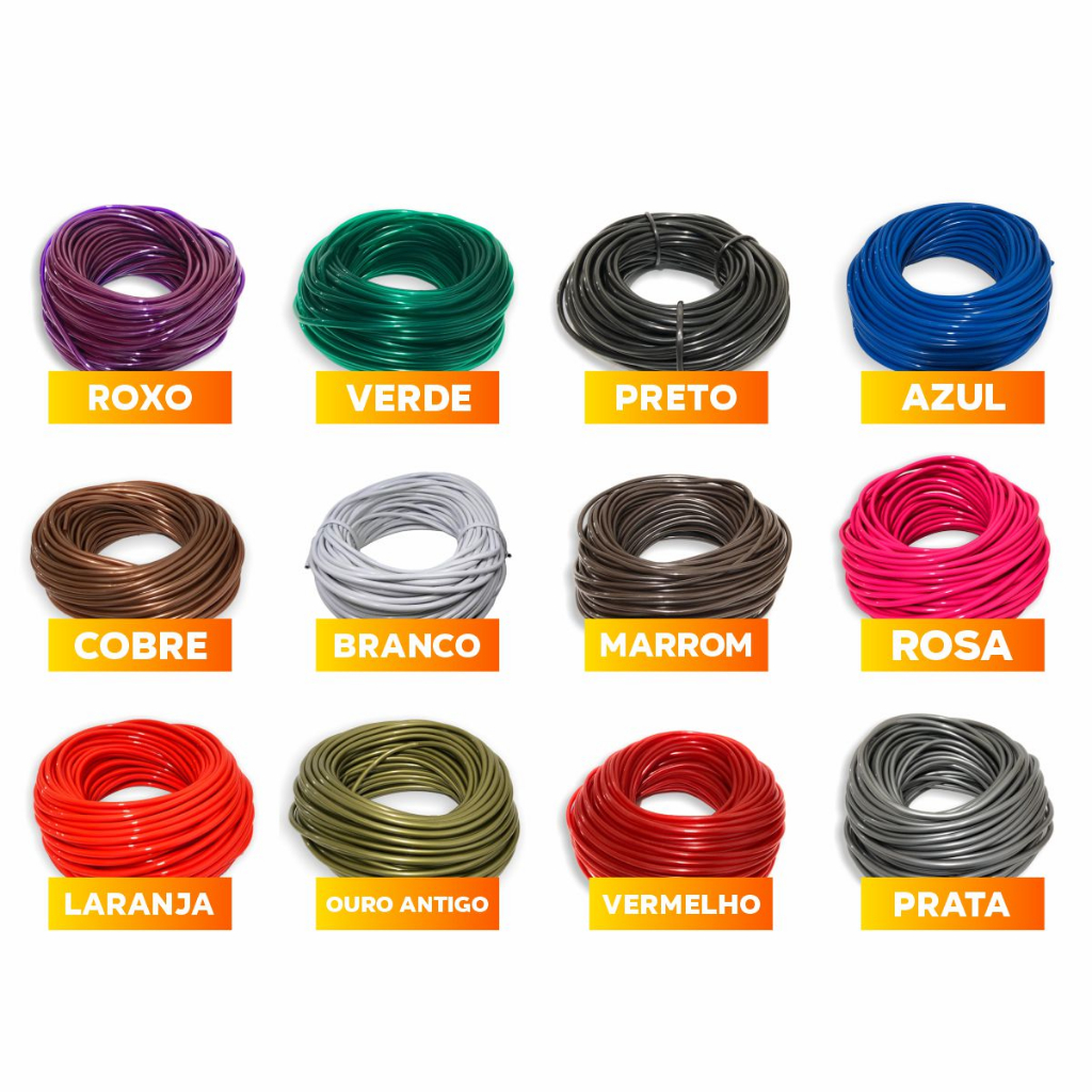 Rolo 1kg PVC p/ Enrolar Cadeira Cordão Liso Cores Variadas | Shopee Brasil