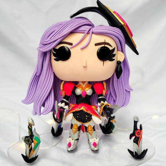 Katarina Rainha de Batalha - League Of Legends - Funko Pop em Biscuit