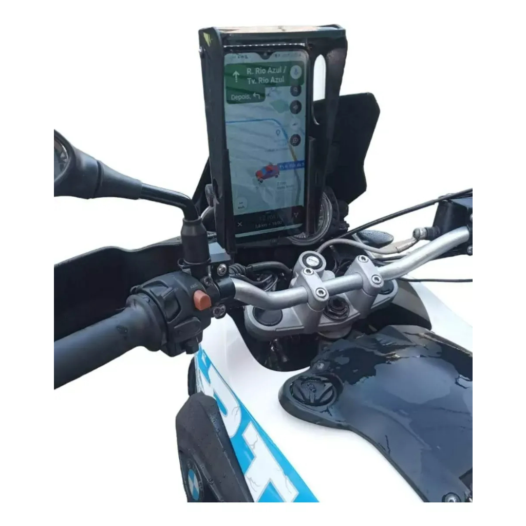 Suporte Celular Proteção Quebra Sol Anti Furto Moto