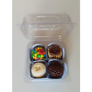 500 unidades Embalagens Para Doce Brigadeiro Bolo de Pote Quadrada PF641