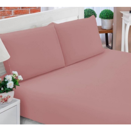 Jogo De Lençol Cama Casal Queen 3 Peças Micro Percal Liso 400 Fios Coleção Diamante