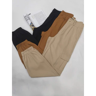 calca cargo feminina jogger de alfaiataria