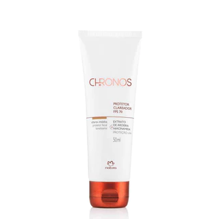 PROTETOR FACIAL CHRONOS MULTICLAREADOR FPS70 - 50ML - NATURA - FÓRMULA COM TOQUE SECO - ORIGINAL E LACRADO