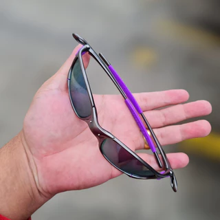 Óculos De Sol Penny Doublex - Modelo Juliet Polishead Lead Lentes Purple- Kit Roxo
