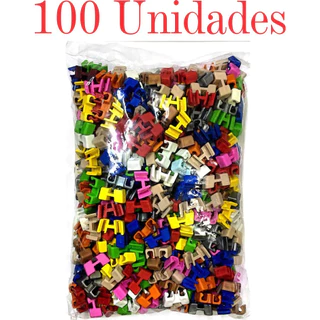 Kit 50 a 100 - Clip para Fio Cabo de Moto Preto/Branco ou Colorido - Clip Suporte Adaptador Hashi em Oferta na Shopee