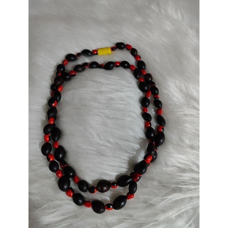 Fio de conta de baiano, boiadeiro, de coquinho com olho de cabra Shopee Brasil
