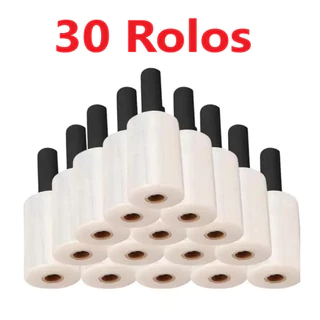 30 Rolos de filme Stretch 100m com aplicador para malas e volantes