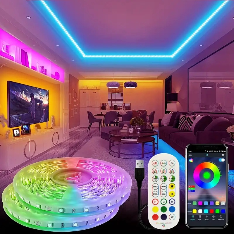 Fita Led 5050 Rgb Colorida A Prova Dagua Luz Led 5 Metros 5m Ultra