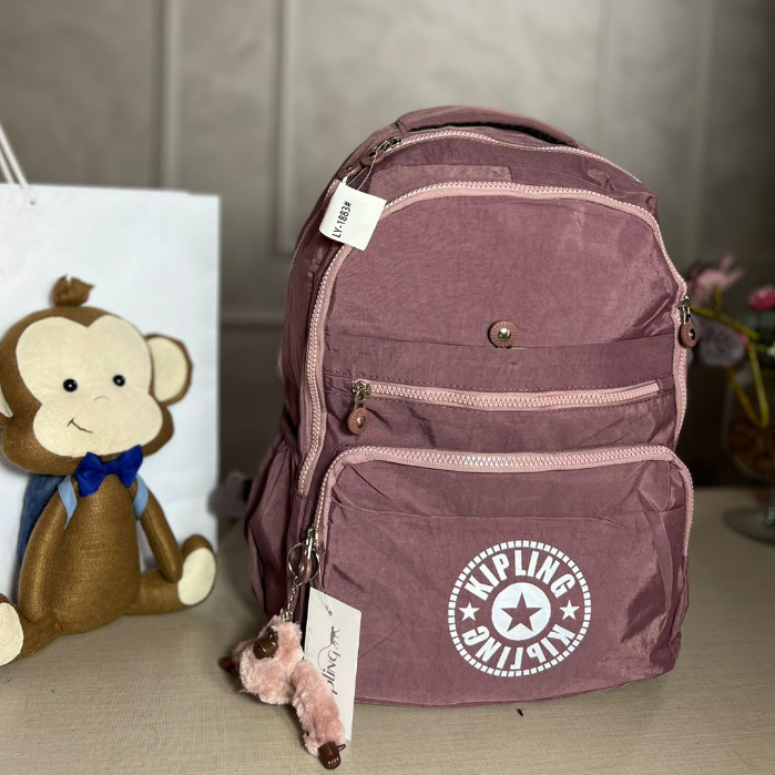 Mochila Kipling Escolar Kipling Grande 47cm Com Chaveiro Mochila ...