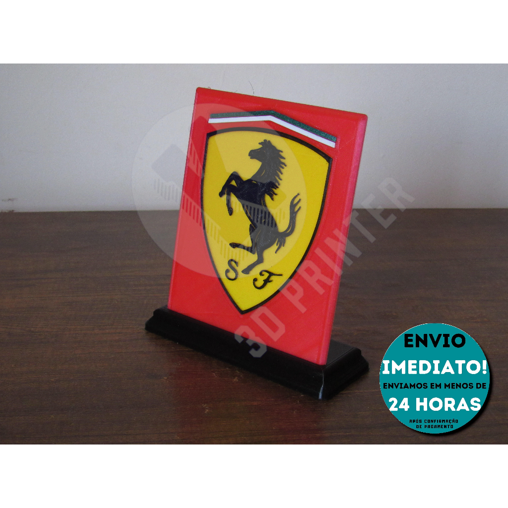 Parche Bordado FERRARI (Placa) - PARCHES Y BORDADOS