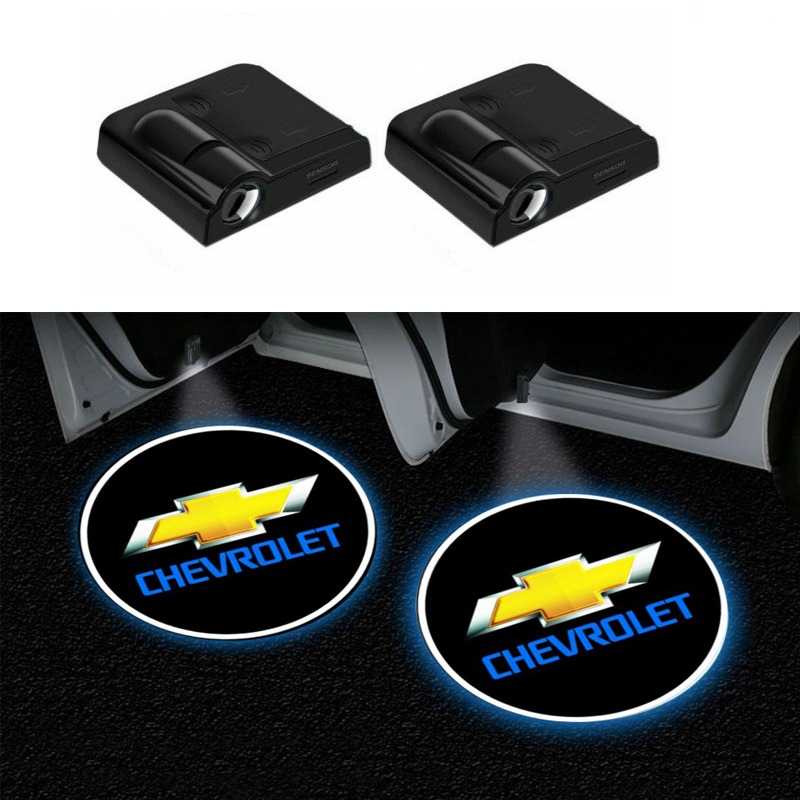 Kit 2 Projetor LED Porta de Carro Sem Fio Diversos Modelos Logo Marca Emblema