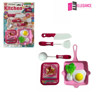 Kit Cozinha Infantil com Frigideira, Ovo e Salsicha - 7 Peças - Jogo de  Panelinhas e Comidinhas