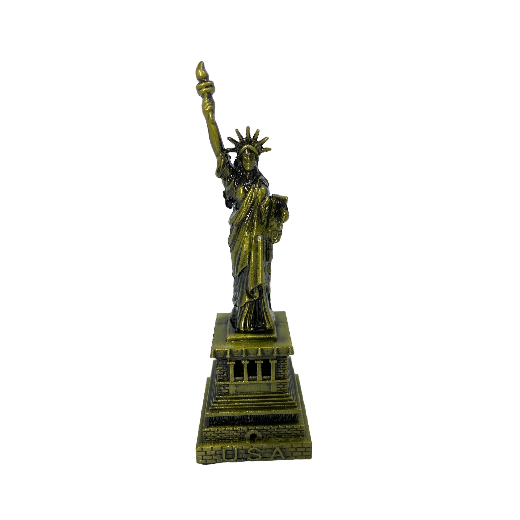 Enfeite Estátua da Liberdade Metal Tamanho Pequeno