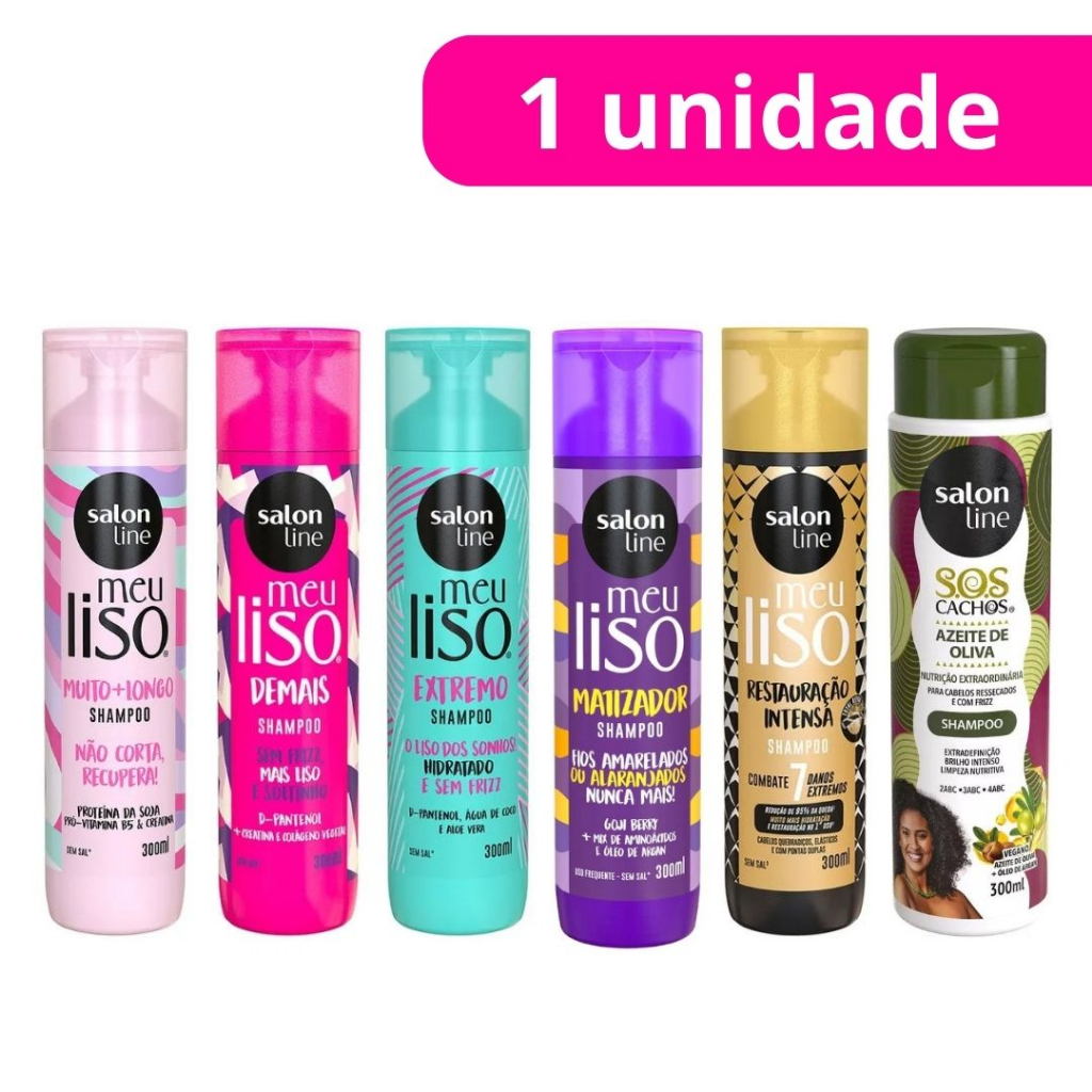 Shampoo Salon Line 300ml - ESCOLHA A VARIAÇÃO | Shopee Brasil