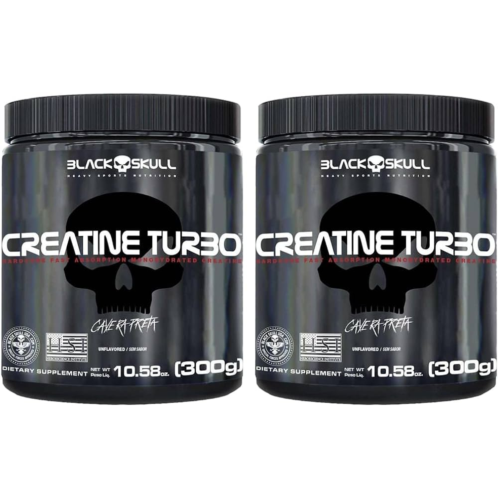 kit 2 Creatina Creatine Turbo 300g - BlackSkull