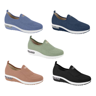 Tênis Feminino Modare Ultraconforto Moda Slip On Linho Lisboa Original