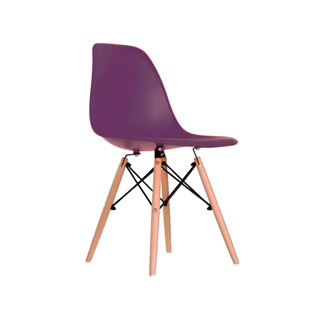Kit 3 Cadeiras Eiffel Charles Eames P/ Sala de Jantar Cozinha Escritório Design Pés de Madeira