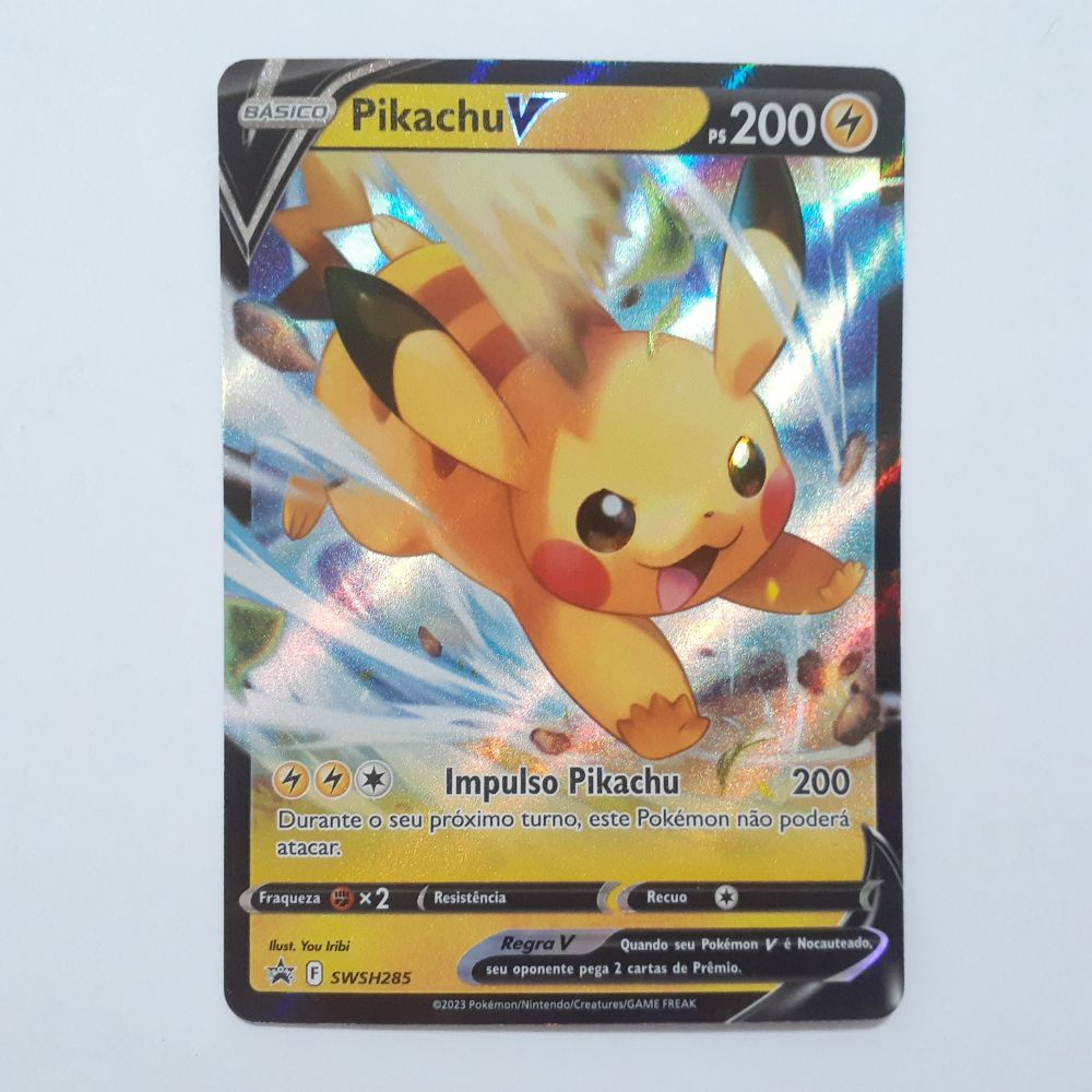 Carta Pokemon Pikachu V SWSH061 EE 4,5 Destinos Brilhantes